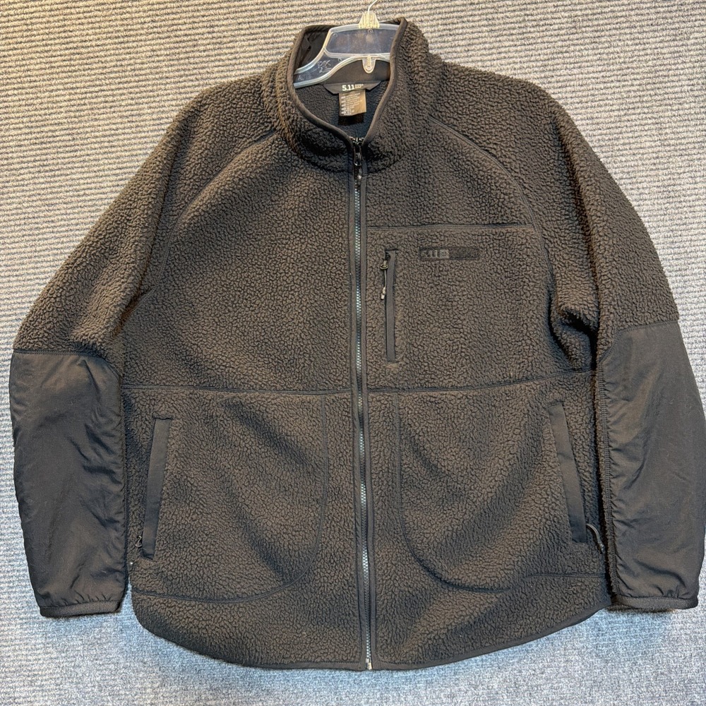 5.11 HQ Tech Fleece Full Zip Jacket  BlackSize  XL  Military/Police MSRP $118.00